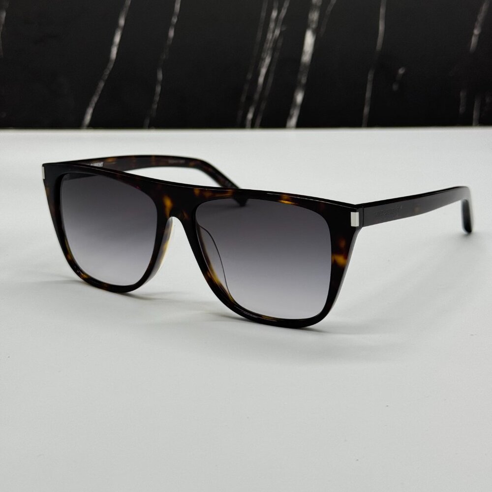 NEW SAINT LAURENT SL1F 003 SUNGLASSES UNISEX SQUARE HAVANA EYEWEAR SL 1F 003 - Picture 2 of 10